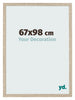 Bilderrahmen 67x98cm Sonoma Eiche MDF Bologna Vorne Messe | Yourdecoration.de