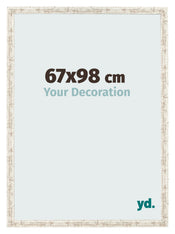 Bilderrahmen 67x98cm Weiß Vintage MDF Bologna Vorne Messe | Yourdecoration.de