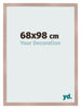 Bilderrahmen 68x98 cm Altrosa MDF Bologna Vorne Messe | Yourdecoration.de