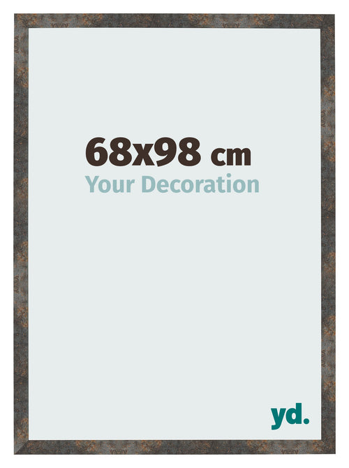 Bilderrahmen 68x98 cm Oxidiertes Metall MDF Bologna Vorne Messe | Yourdecoration.de