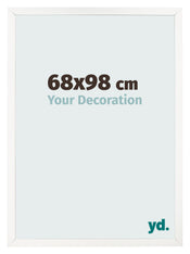Bilderrahmen 68x98 cm Weiss Hochglanz MDF Bologna Vorne Messe | Yourdecoration.de