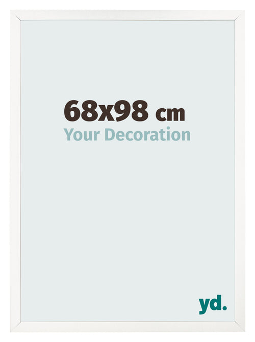 Bilderrahmen 68x98 cm Weiss Hochglanz MDF Bologna Vorne Messe | Yourdecoration.de