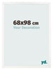 Bilderrahmen 68x98 cm Weiss Hochglanz MDF Bologna Vorne Messe | Yourdecoration.de