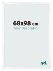 Bilderrahmen 68x98 cm Weiss Matt MDF Bologna Vorne Messe | Yourdecoration.de