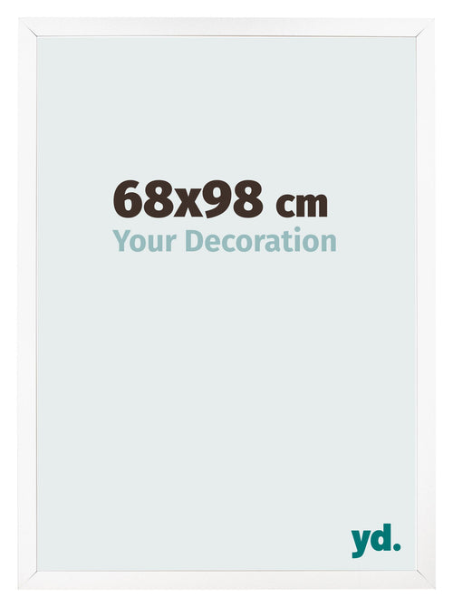 Bilderrahmen 68x98 cm Weiss Matt MDF Bologna Vorne Messe | Yourdecoration.de