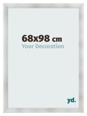 Bilderrahmen 68x98cm Aluminium Gebürstet MDF Pisa Vorne Messe | Yourdecoration.de