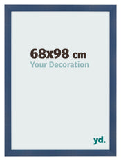 Bilderrahmen 68x98cm Dunkelblau Gewischt MDF Pisa Vorne Messe | Yourdecoration.de