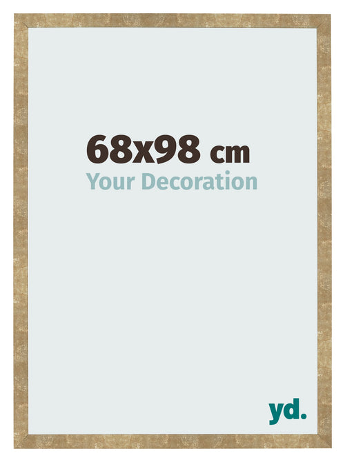 Bilderrahmen 68x98cm Gold Antik MDF Bologna Vorne Messe | Yourdecoration.de