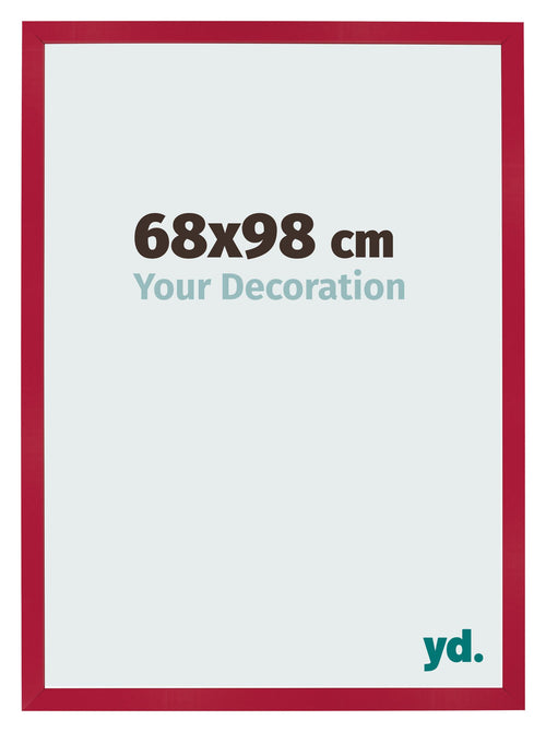 Bilderrahmen 68x98cm Rot MDF Bologna Vorne Messe | Yourdecoration.de