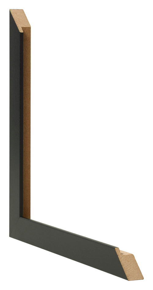 Bilderrahmen 68x98cm Schwarz Matt MDF Bologna Detail Querschnitte | Yourdecoration.de