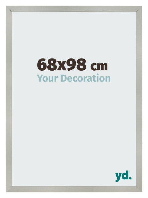 Bilderrahmen 68x98cm Silber Matt MDF Bologna Vorne Messe | Yourdecoration.de
