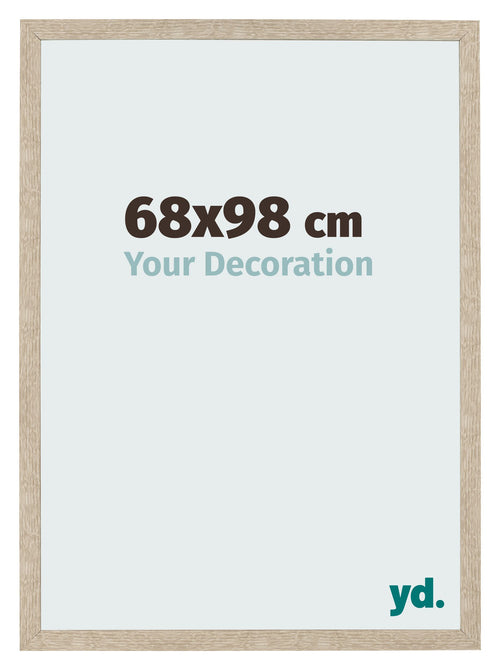 Bilderrahmen 68x98cm Sonoma Eiche MDF Bologna Vorne Messe | Yourdecoration.de