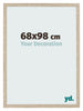 Bilderrahmen 68x98cm Sonoma Eiche MDF Bologna Vorne Messe | Yourdecoration.de