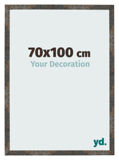 Bilderrahmen 70x100 cm Oxidiertes Metall MDF Bologna Vorne Messe | Yourdecoration.de