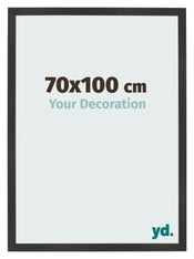 Bilderrahmen 70x100 cm Schwarz Matt MDF Bologna Vorne Messe | Yourdecoration.de