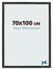 Bilderrahmen 70x100 cm Schwarz Matt MDF Bologna Vorne Messe | Yourdecoration.de