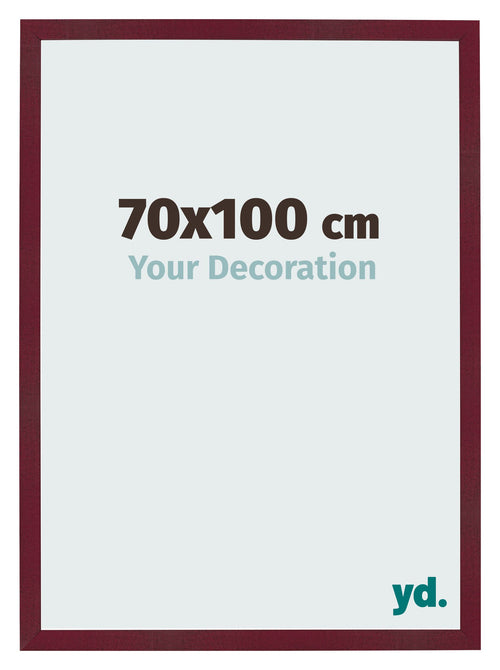Bilderrahmen 70x100 cm Weinrot Gewischt MDF Bologna Vorne Messe | Yourdecoration.de