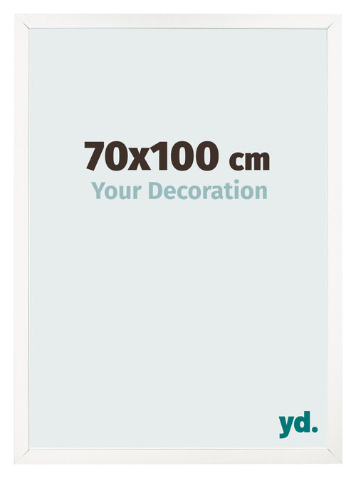 Bilderrahmen 70x100 cm Weiss Hochglanz MDF Bologna Vorne Messe | Yourdecoration.de
