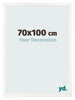 Bilderrahmen 70x100 cm Weiss Hochglanz MDF Bologna Vorne Messe | Yourdecoration.de