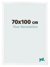 Bilderrahmen 70x100 cm Weiss Matt MDF Bologna Vorne Messe | Yourdecoration.de
