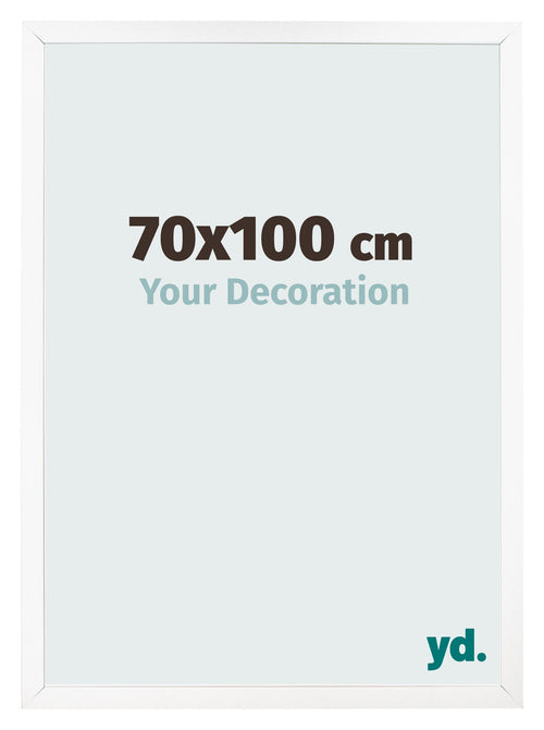 Bilderrahmen 70x100 cm Weiss Matt MDF Bologna Vorne Messe | Yourdecoration.de