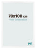 Bilderrahmen 70x100 cm Weiss Matt MDF Bologna Vorne Messe | Yourdecoration.de