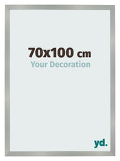 Bilderrahmen 70x100cm Aluminium Gebürstet MDF Bologna Vorne Messe | Yourdecoration.de