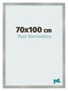 Bilderrahmen 70x100cm Aluminium Gebürstet MDF Bologna Vorne Messe | Yourdecoration.de