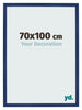 Bilderrahmen 70x100cm Dunkelblau Gewischt MDF Bologna Vorne Messe | Yourdecoration.de