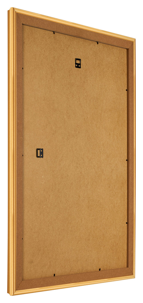Bilderrahmen 70x100cm Gold Matt MDF Lazio Ruckseite Schrag | Yourdecoration.de