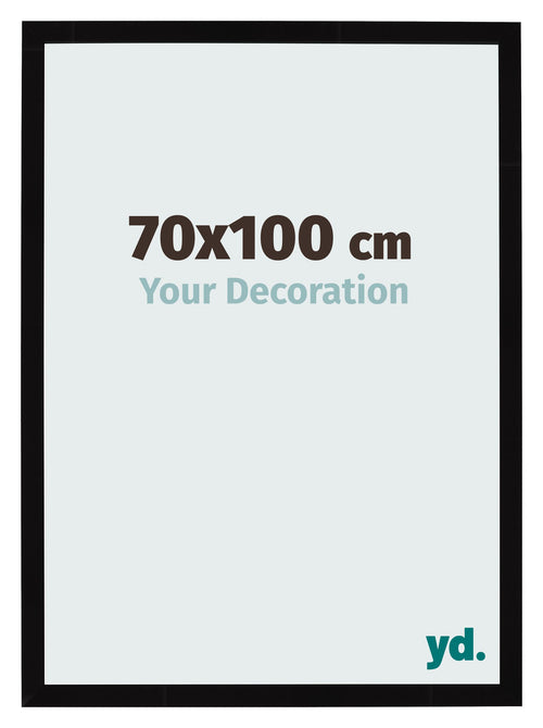 Bilderrahmen 70x100cm Schwarz Hochglanz MDF Bologna Vorne Messe | Yourdecoration.de