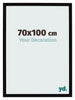 Bilderrahmen 70x100cm Schwarz Hochglanz MDF Bologna Vorne Messe | Yourdecoration.de