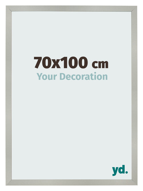 Bilderrahmen 70x100cm Silber Matt MDF Bologna Vorne Messe | Yourdecoration.de