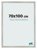 Bilderrahmen 70x100cm Silber Matt MDF Bologna Vorne Messe | Yourdecoration.de