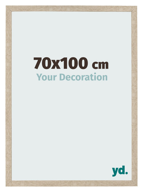 Bilderrahmen 70x100cm Sonoma Eiche MDF Bologna Vorne Messe | Yourdecoration.de