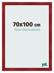 Bilderrahmen 70x100cm Weinrot Gewischt MDF Pisa Vorne Messe | Yourdecoration.de