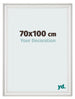 Bilderrahmen 70x100cm Weiss Gewischt MDF Lazio Vorne Messe | Yourdecoration.de