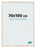 Bilderrahmen 70x100cm Weiß Vintage MDF Bologna Vorne Messe | Yourdecoration.de