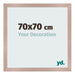 Bilderrahmen 70x70 cm Altrosa MDF Bologna Vorne Messe | Yourdecoration.de