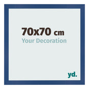 Bilderrahmen 70x70 cm Dunkelblau MDF Bologna Vorne Messe | Yourdecoration.de