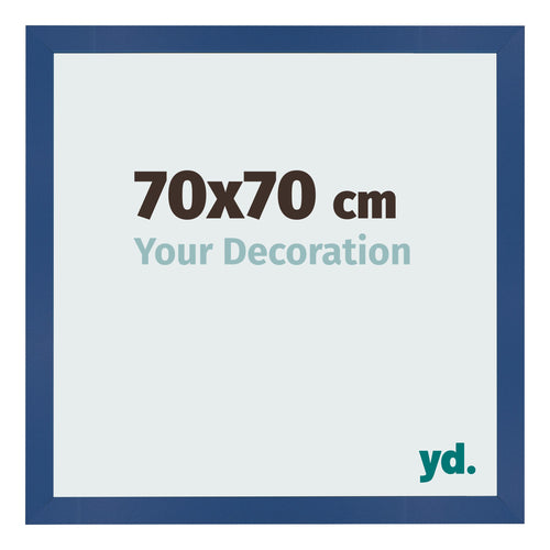 Bilderrahmen 70x70 cm Dunkelblau MDF Bologna Vorne Messe | Yourdecoration.de