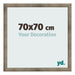 Bilderrahmen 70x70 cm Metall Vintage MDF Bologna Vorne Messe | Yourdecoration.de