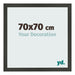 Bilderrahmen 70x70cm Antrazit MDF Bologna Vorne Messe | Yourdecoration.de