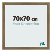 Bilderrahmen 70x70cm Bronze Dekor MDF Bologna Vorne Messe | Yourdecoration.de