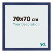 Bilderrahmen 70x70cm Dunkelblau Gewischt MDF Bologna Vorne Messe | Yourdecoration.de