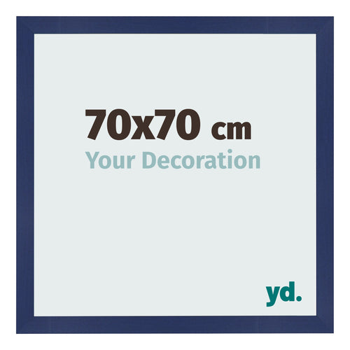 Bilderrahmen 70x70cm Dunkelblau Gewischt MDF Bologna Vorne Messe | Yourdecoration.de
