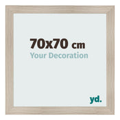 Bilderrahmen 70x70cm Eiche Rustikal MDF Pisa Vorne Messe | Yourdecoration.de