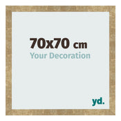 Bilderrahmen 70x70cm Gold Antik MDF Bologna Vorne Messe | Yourdecoration.de