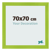 Bilderrahmen 70x70cm Grün MDF Pisa Vorne Messe | Yourdecoration.de