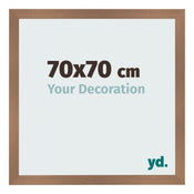 Bilderrahmen 70x70cm Kupfer Dekor MDF Bologna Vorne Messe | Yourdecoration.de